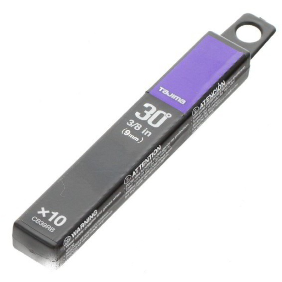 Tool 036 - Змінні леза Tajima BLACK Premium 30°, 9 мм, 10шт