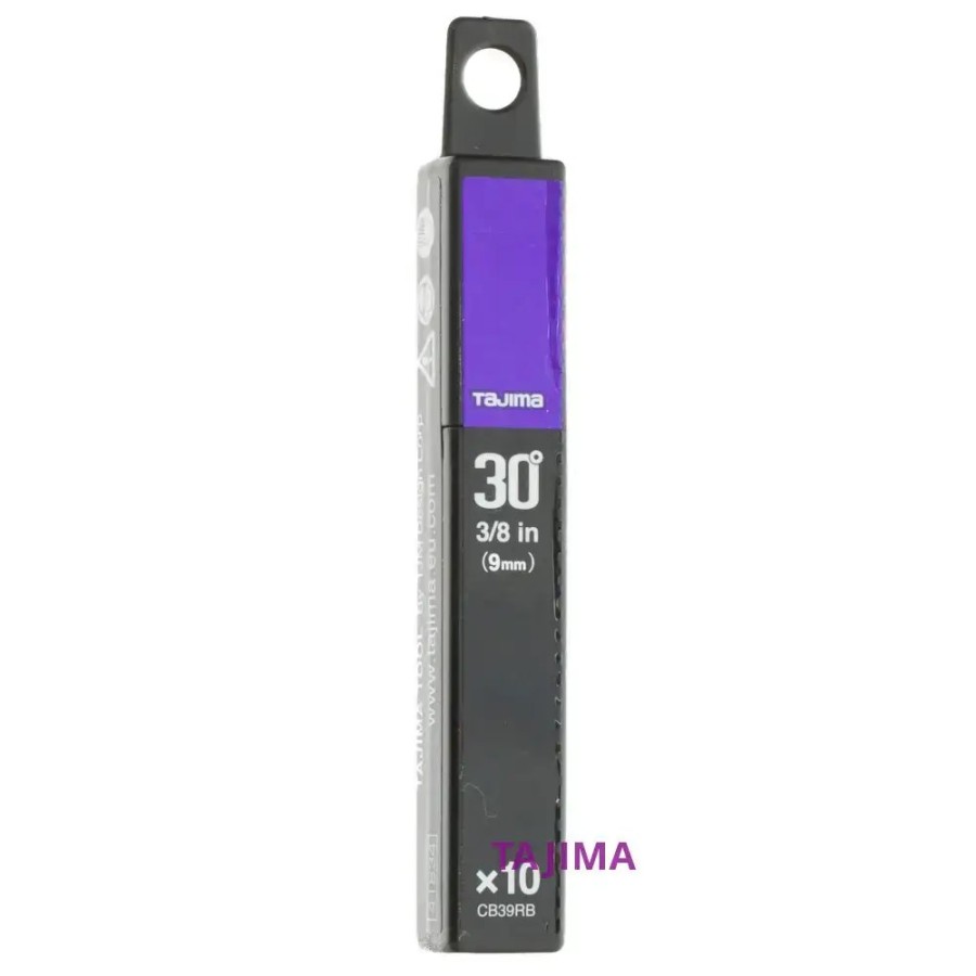 Tool 036 - Змінні леза Tajima BLACK Premium 30°, 9 мм, 10шт
