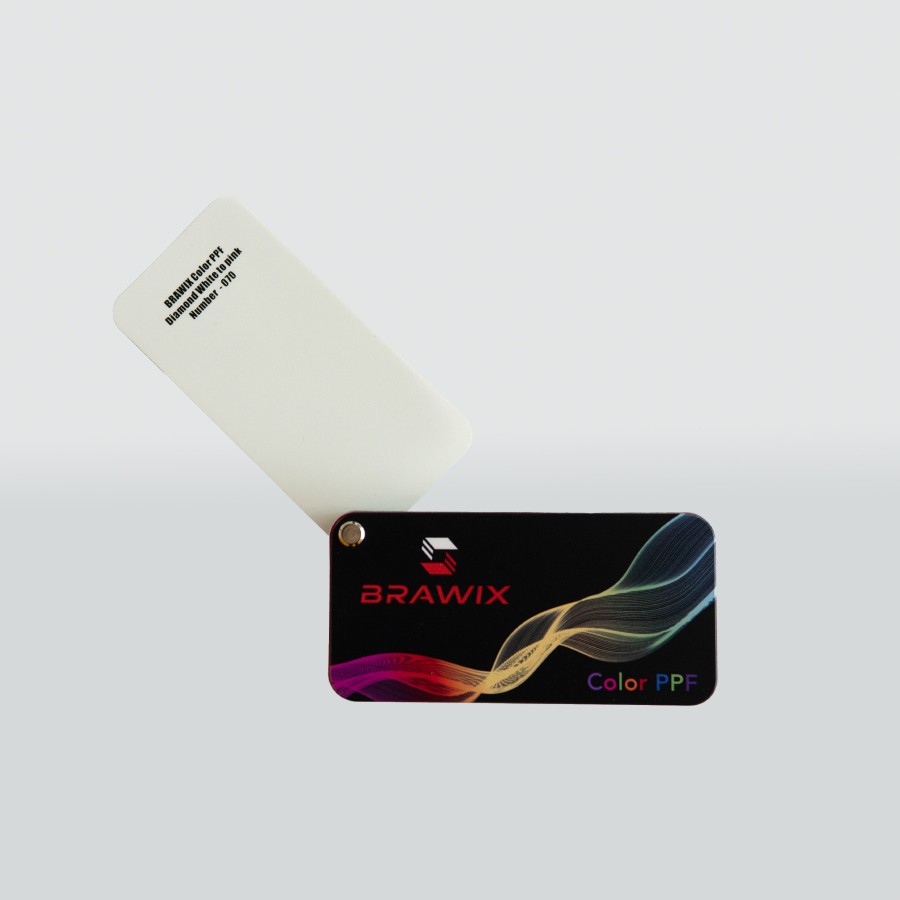 Антигравійна плівка для авто: BRAWIX Color PPF (Diamond White to pink: Number 070) - 1.52 x 16 м/п