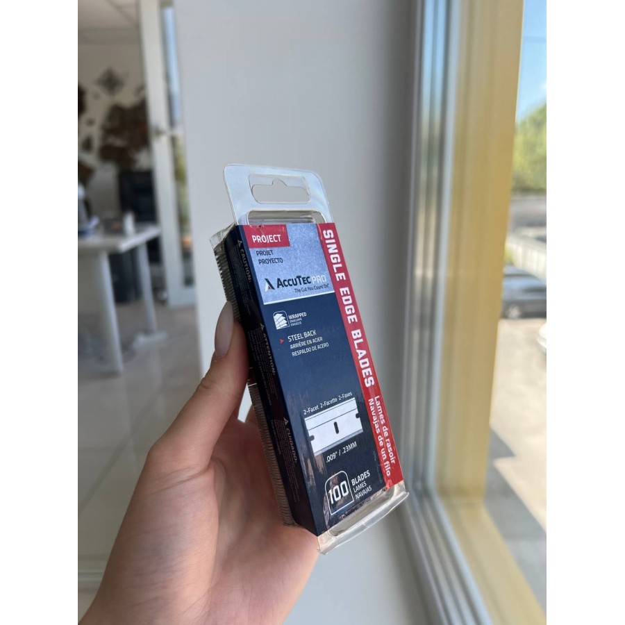 Tool 046 - Леза металеві AccuTec Pro (стара назва American Line), 100 шт. (Mexico)