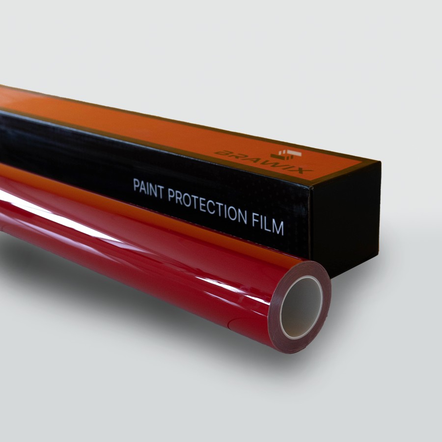 Антигравійна плівка для авто: BRAWIX Color PPF (Farreri Red Number 001) - 1.52 x 16 м/п