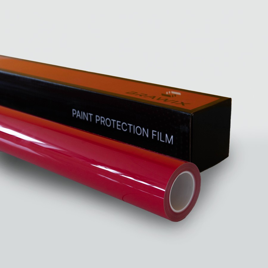 Антигравійна плівка для авто: BRAWIX Color PPF (Rally Red Number 002) - 1.52 x 16 м/п