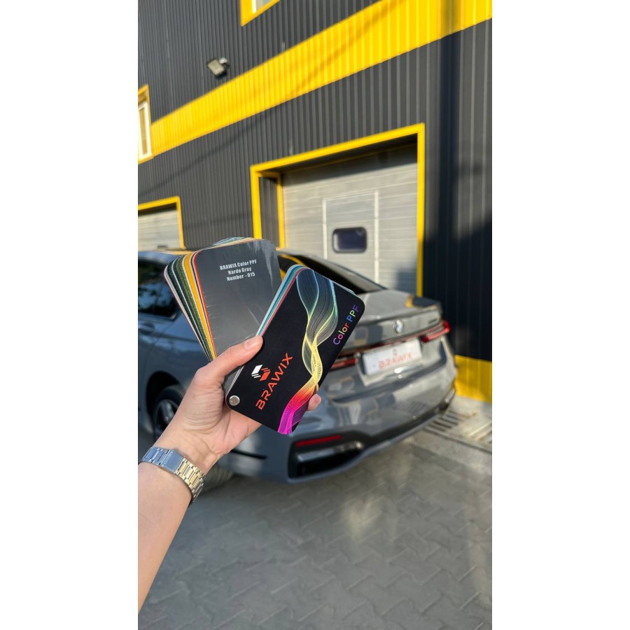 Антигравійна плівка для авто: BRAWIX Color PPF (Nardo Gray: Number 015) - 1.52 x 16 м/п