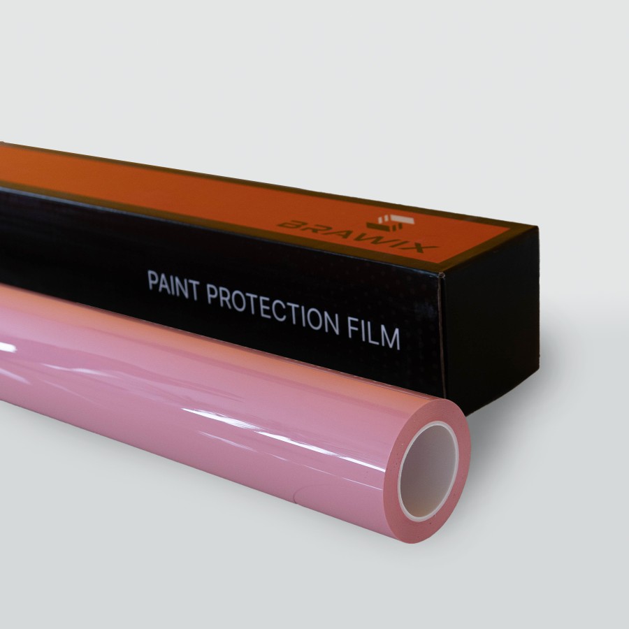 Антигравійна плівка для авто: BRAWIX Color PPF (Peach Pink: Number 018) - 1.52 x 16 м/п