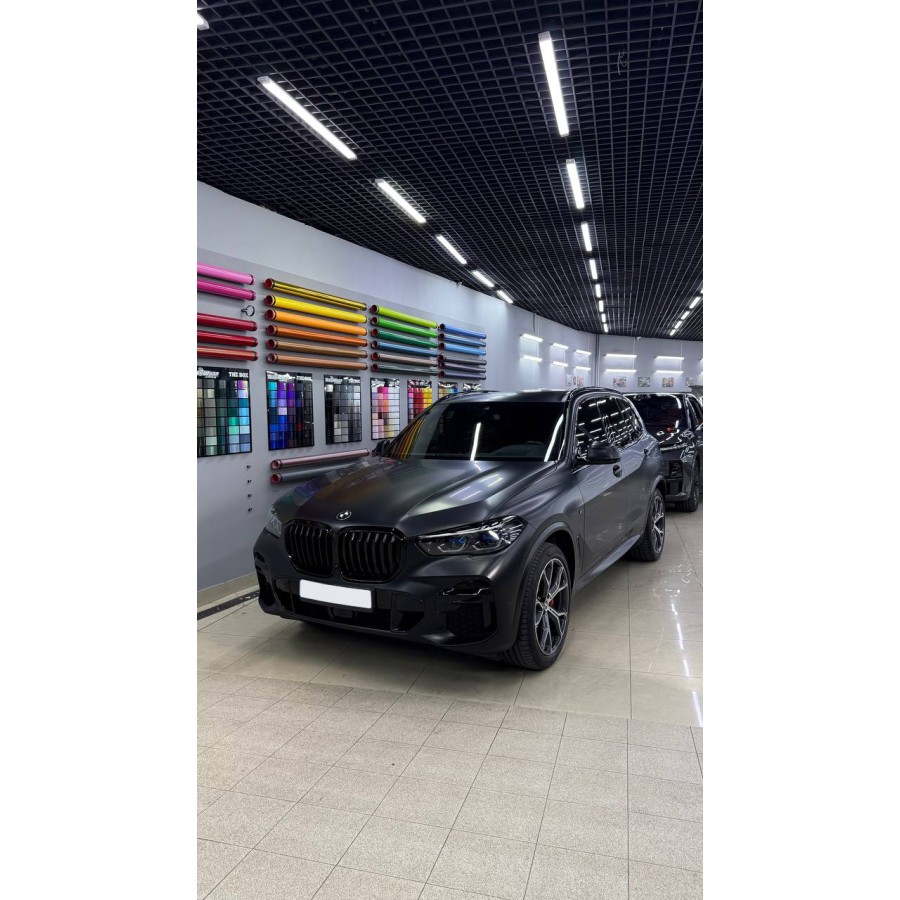 Антигравійна плівка для авто: BRAWIX Color PPF (Frozen Black: Number 039) - 1.52 x 16 м/п