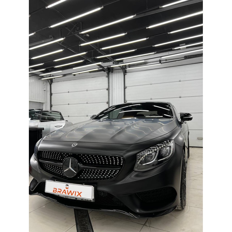 Антигравійна плівка для авто: BRAWIX Color PPF (Frozen Black: Number 039) - 1.52 x 16 м/п