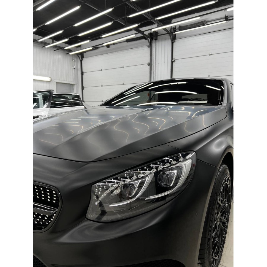 Антигравійна плівка для авто: BRAWIX Color PPF (Frozen Black: Number 039) - 1.52 x 16 м/п