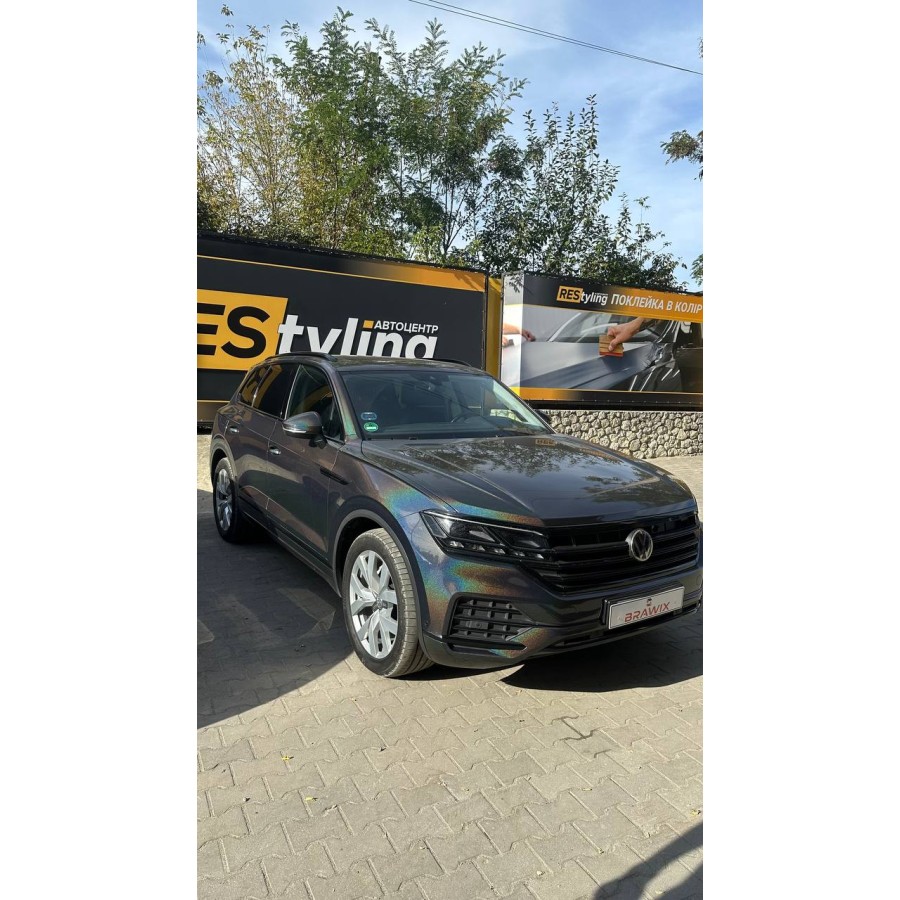 Антигравійна плівка для авто: BRAWIX Color PPF (Laser Black: Number 040) - 1.52 x 16 м/п