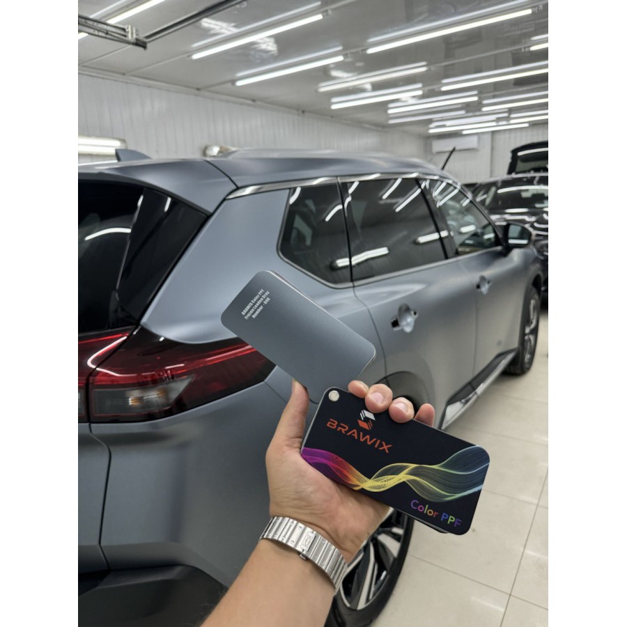 Антигравійна плівка для авто: BRAWIX Color PPF (Frozen Leaden Gray: Number 048) - 1.52 x 16 м/п