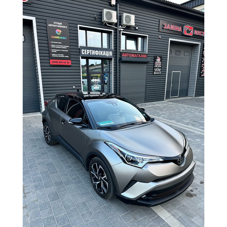 Антигравійна плівка для авто: BRAWIX Color PPF (Matte Liquid White Silver: Number 051) - 1.52 x 16 м/п