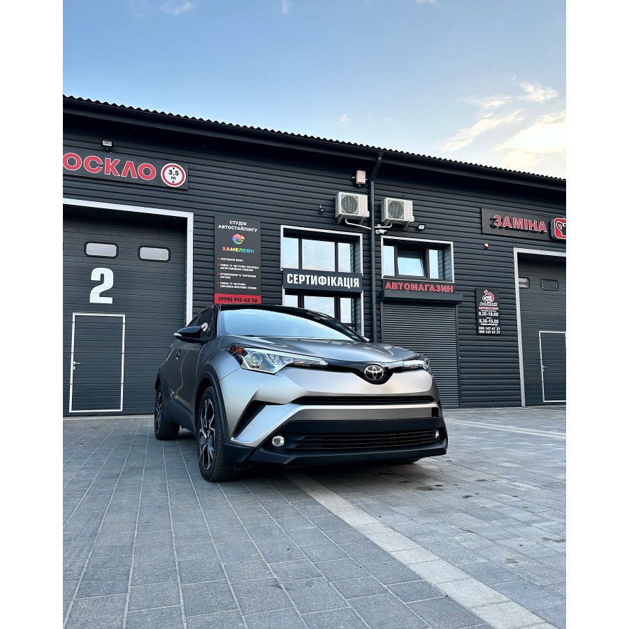 Антигравійна плівка для авто: BRAWIX Color PPF (Matte Liquid White Silver: Number 051) - 1.52 x 16 м/п