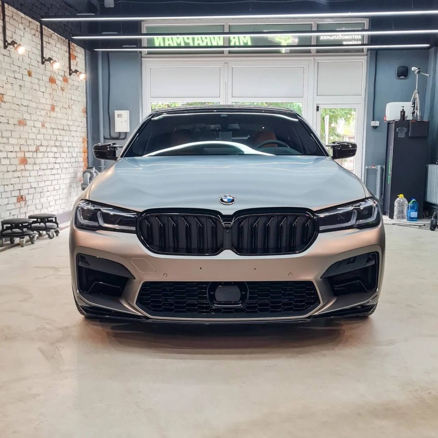 Антигравійна плівка для авто: BRAWIX Color PPF (Matte Liquid White Silver: Number 051) - 1.52 x 16 м/п