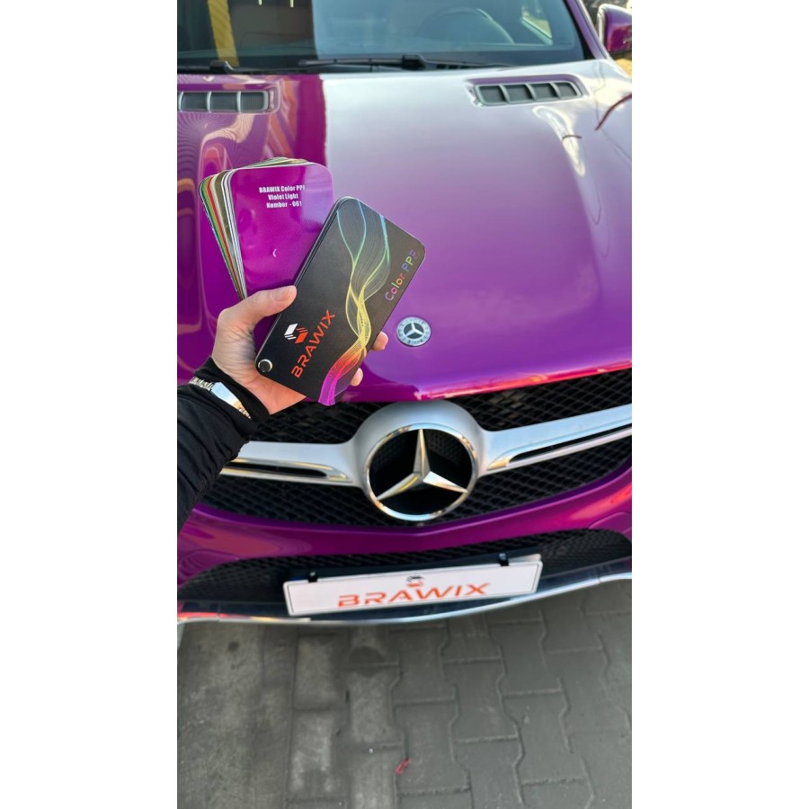 Антигравійна плівка для авто: BRAWIX Color PPF (Violet Light: Number 061) - 1.52 x 16 м/п