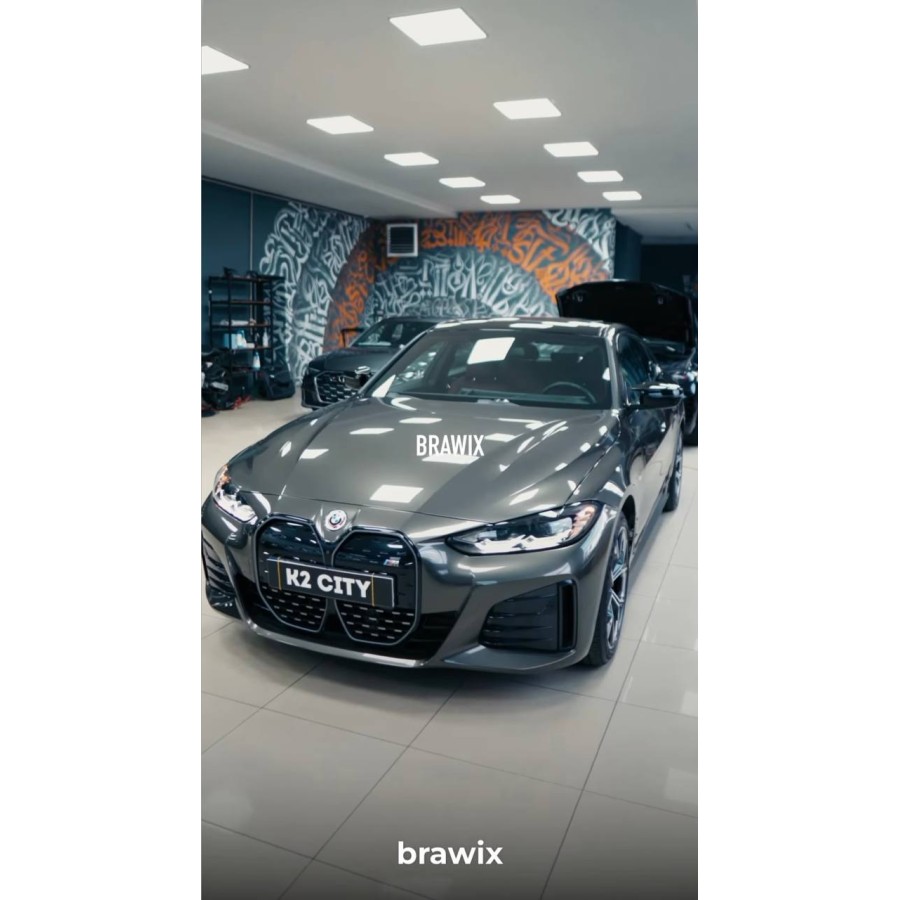 Антигравійна плівка для авто: BRAWIX Color PPF (Liquid Iron Oxid Black: Number 064) - 1.52 x 16 м/п