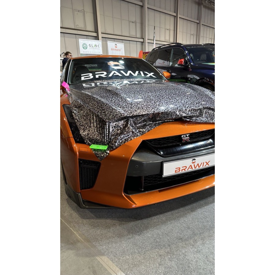 Антигравійна плівка для авто: BRAWIX Color PPF (Forged Carbon Silver: Number 072 - 1.52 x 16 м/п