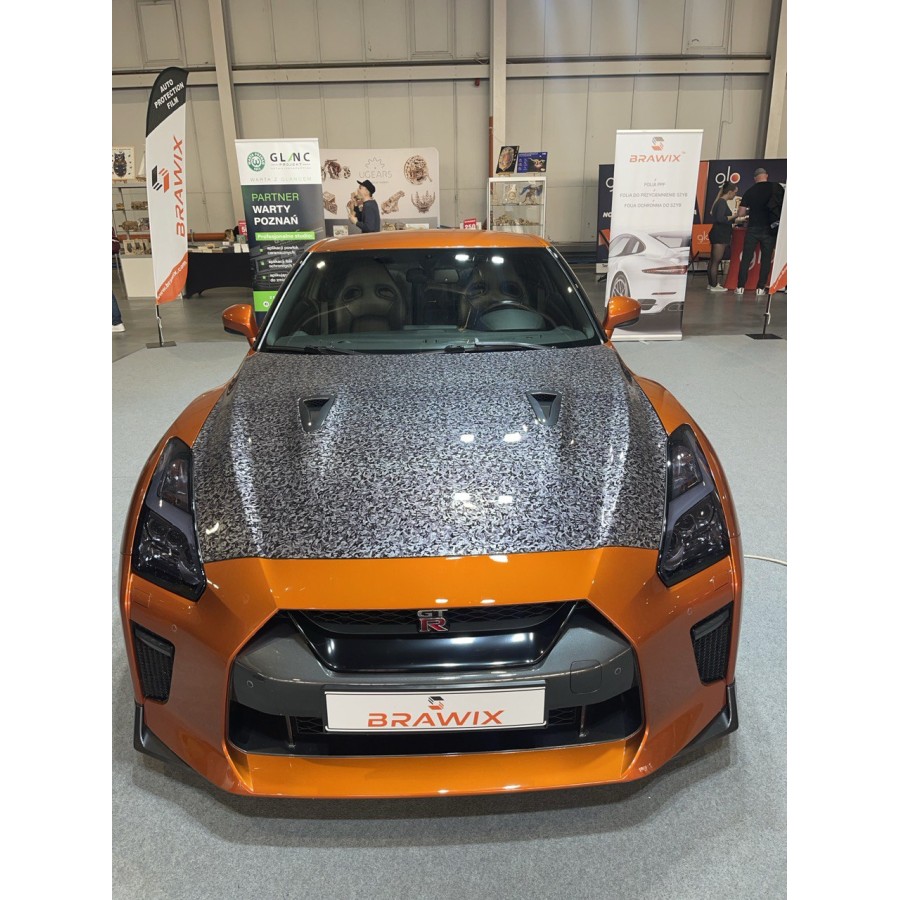 Антигравійна плівка для авто: BRAWIX Color PPF (Forged Carbon Silver: Number 072 - 1.52 x 16 м/п