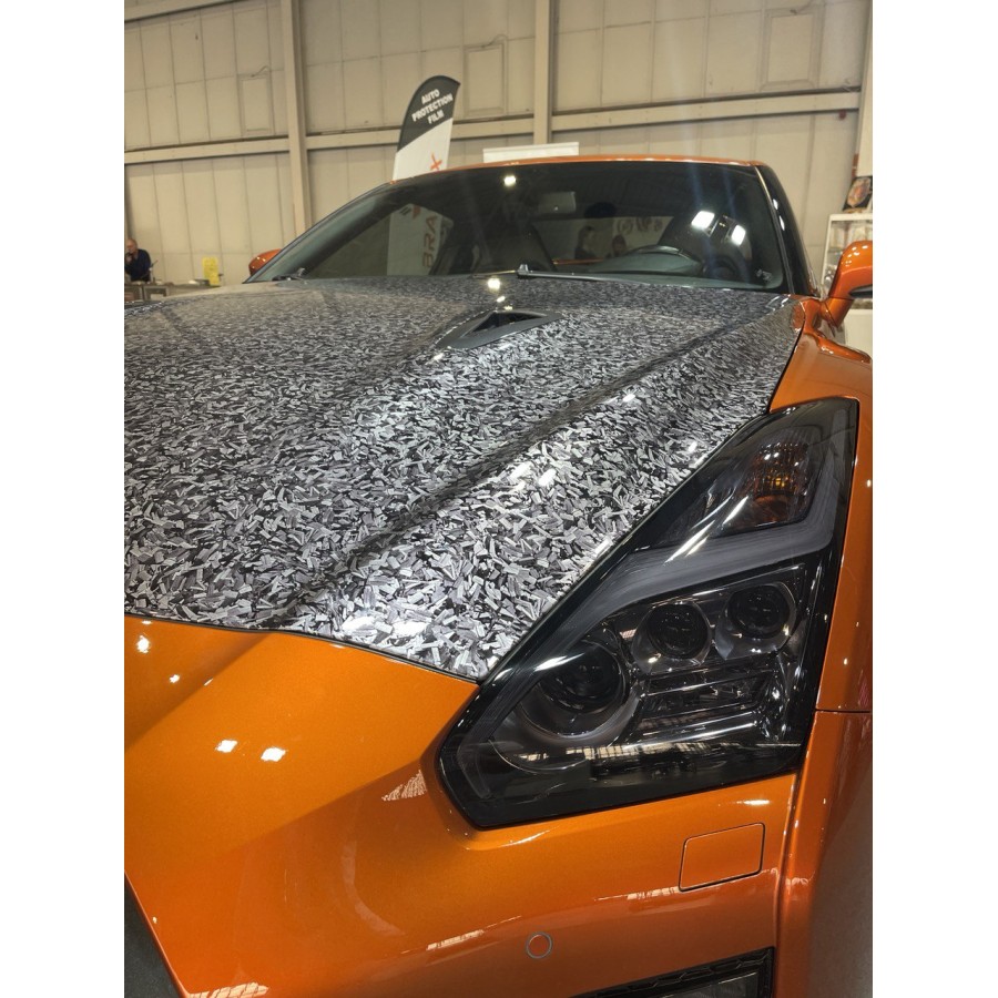 Антигравійна плівка для авто: BRAWIX Color PPF (Forged Carbon Silver: Number 072 - 1.52 x 16 м/п