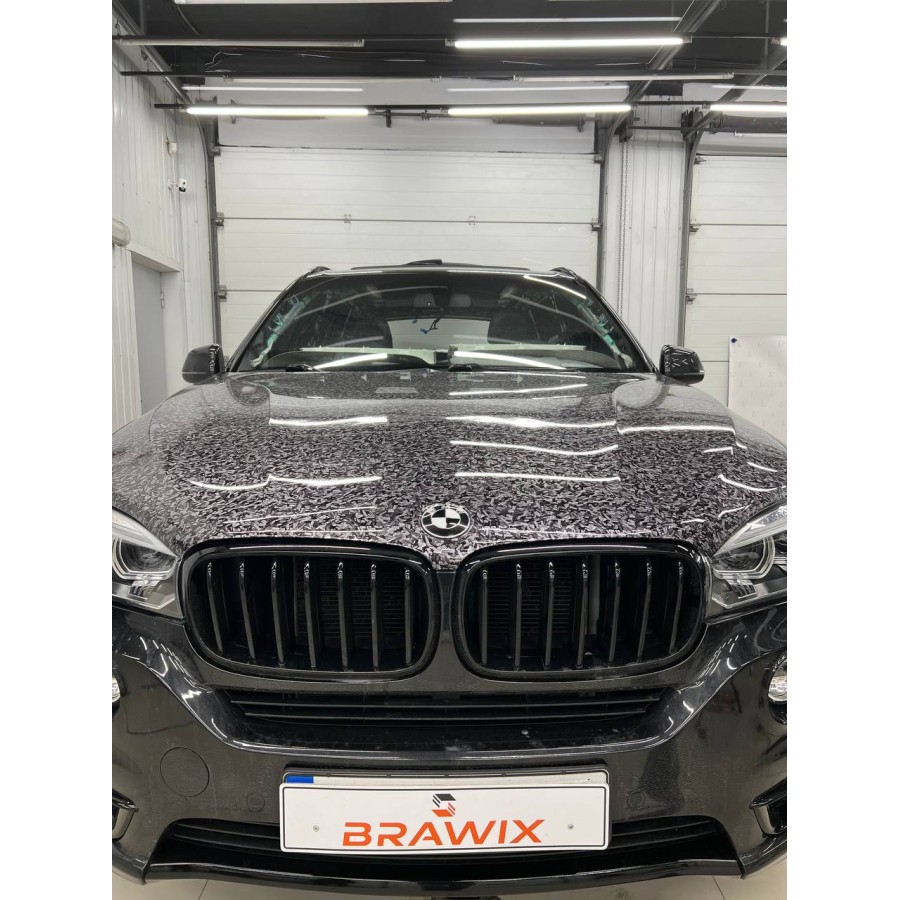 Антигравійна плівка для авто: BRAWIX Color PPF (Forged Carbon Silver: Number 072 - 1.52 x 16 м/п