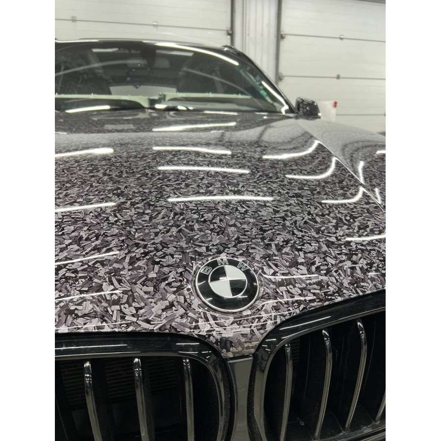 Антигравійна плівка для авто: BRAWIX Color PPF (Forged Carbon Silver: Number 072 - 1.52 x 16 м/п