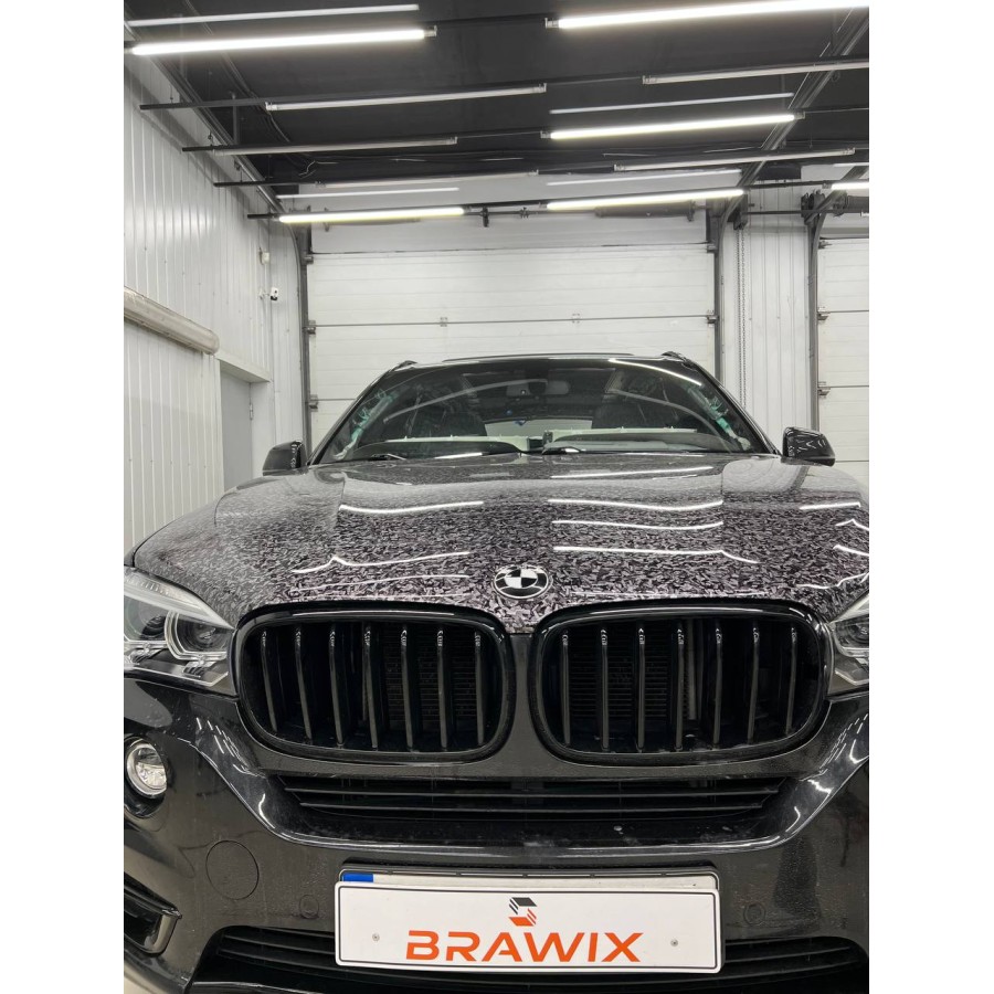 Антигравійна плівка для авто: BRAWIX Color PPF (Forged Carbon Silver: Number 072 - 1.52 x 16 м/п