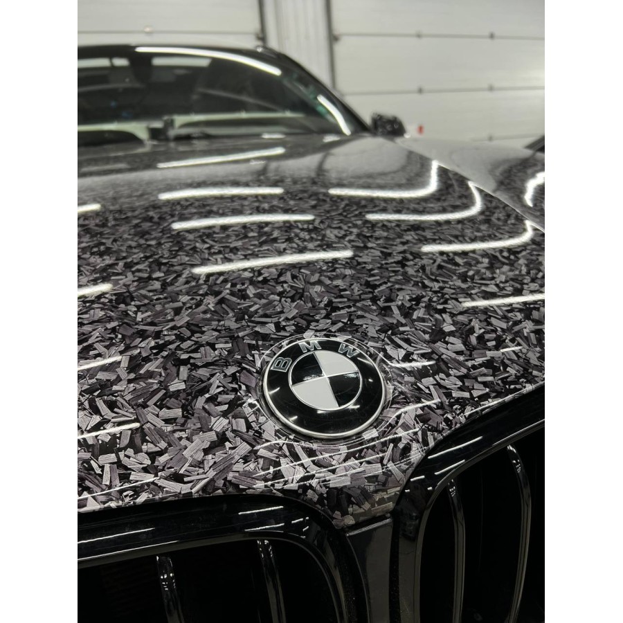 Антигравійна плівка для авто: BRAWIX Color PPF (Forged Carbon Silver: Number 072 - 1.52 x 16 м/п