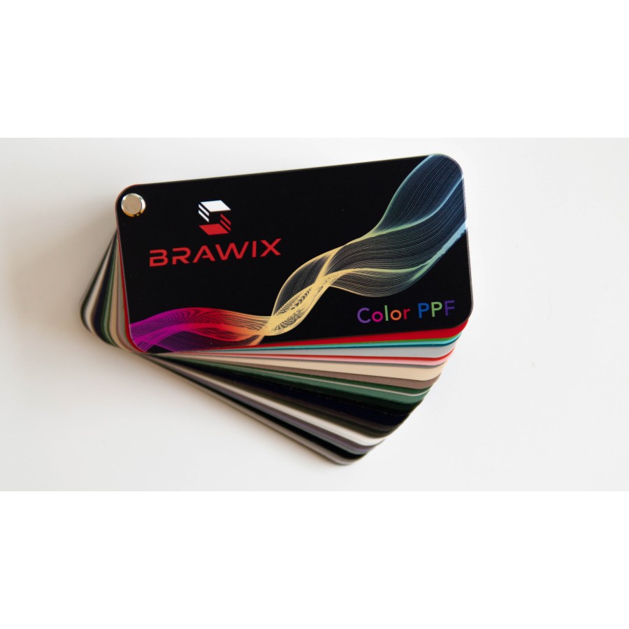 Каталог зразків антигравійніх плівок BRAWIX Color PPF