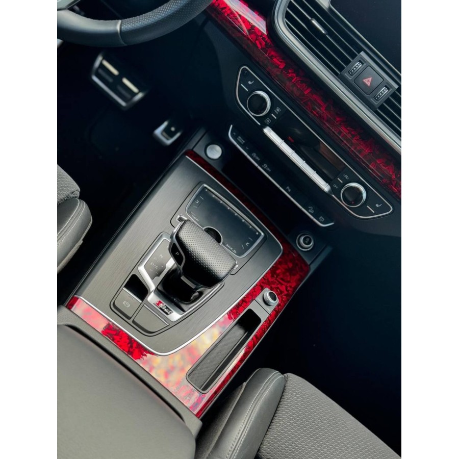 Антигравійна плівка для авто: BRAWIX Color PPF (Forged Carbon Red: Number 079) - 1.52 x 16 м/п
