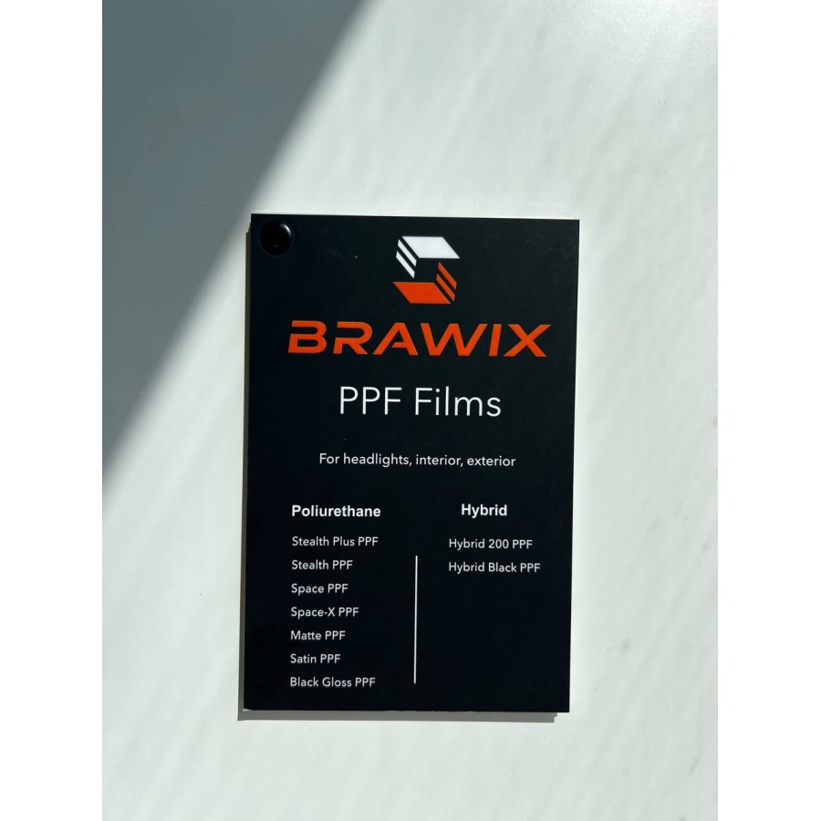 Комплект зразків антигравійних плівок BRAWIX