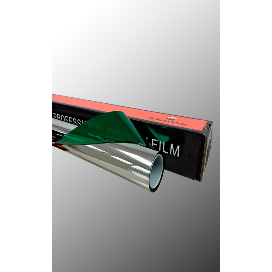 Архітектурна дзеркальна плівка BRAWIX HP Silver - Green 15% - 1.52 х 30 m