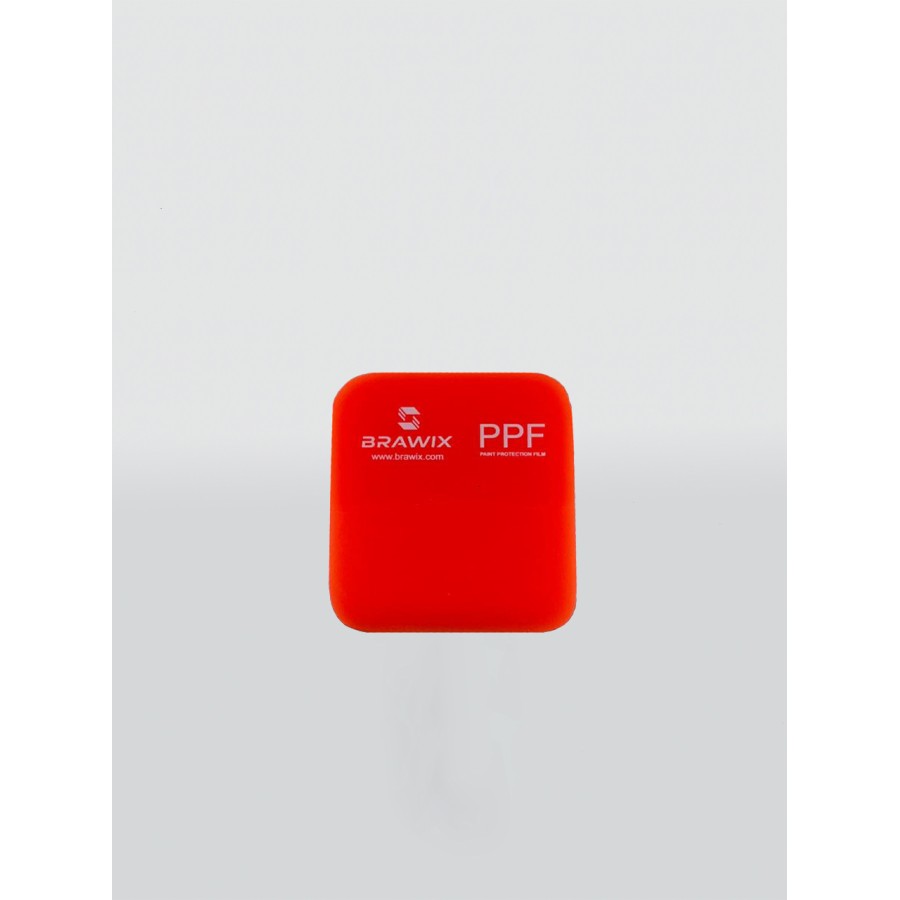 Tool 216 - Вигонка BRAWIX Pink / Orange Squeegee PPF - 6,5x7,5 см (заокруглена)