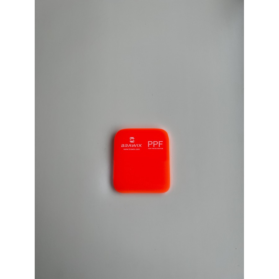 Tool 216 - Вигонка BRAWIX Pink / Orange Squeegee PPF - 6,5x7,5 см (заокруглена)