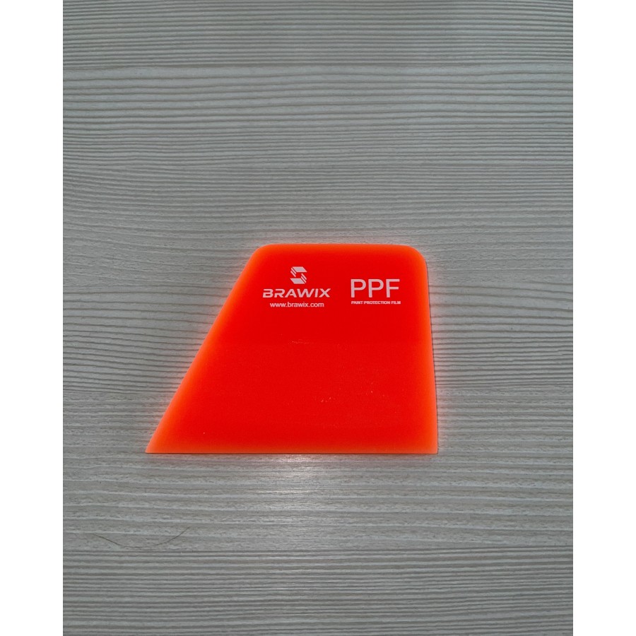 Tool 217 - Вигонка BRAWIX Pink / Red / Orange Squeegee PPF - 7x10 см (скошена)
