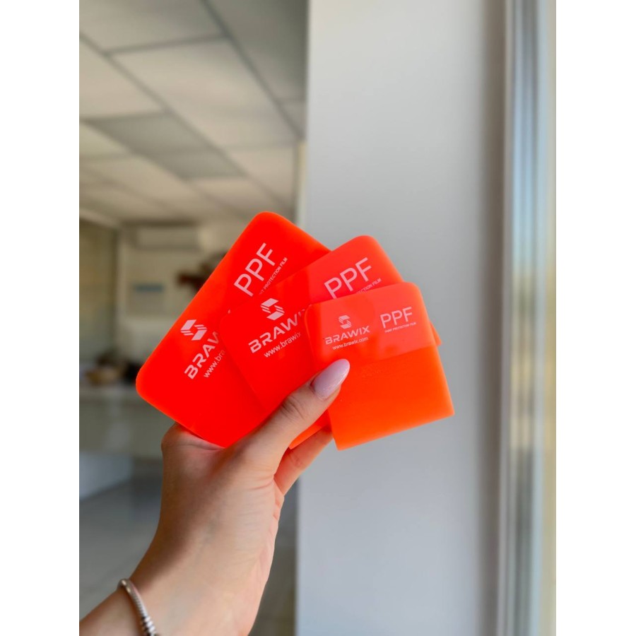 Tool 221 - Вигонка BRAWIX Orange Squeegee PPF - 12х7,5 см